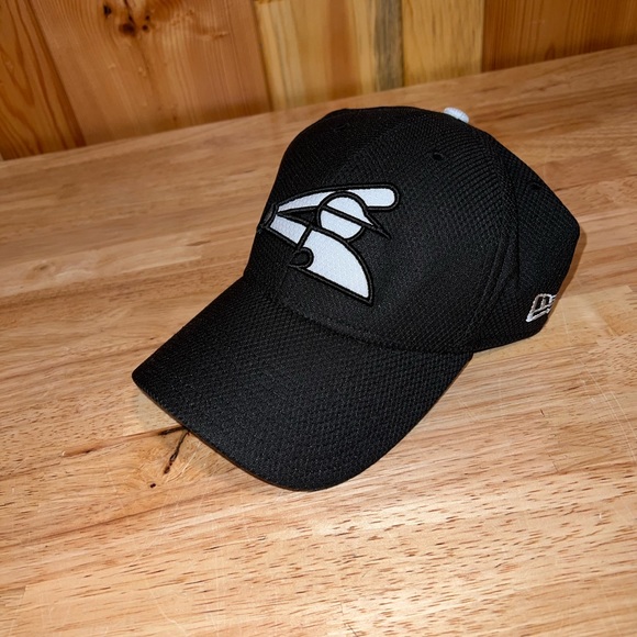 New Era Chicago White Sox MLB Baseball Black Stitched Stretch Flex Hat Cap L/XL - Picture 1 of 7